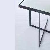 Table Basse Miroir Design Tablo Black S