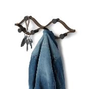 Porte manteaux mural Montage - Noir et Noyer - Umbra