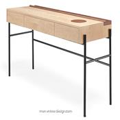 Console Design Bois Chêne Massif Concierge