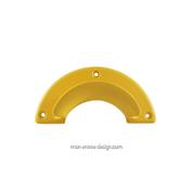 Support Mural Panier Rangement Jaune