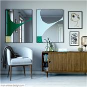 Miroir Original Style Japonais Mika Bleu