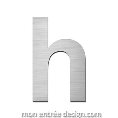 Lettre inox h