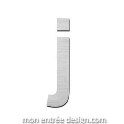 Lettre inox j