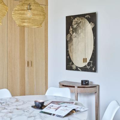 Miroir Mural Rectangulaire Design Flores