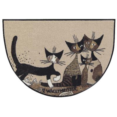 Tapis d'Entrée Intérieur Demi Lune Chat Serafino 60x85