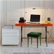 Bureau Cosimo orange laqué