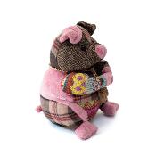 Cale porte Animal Cochon Patchwork - Dora Design