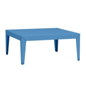 Table Basse Carrée Design Zef 100 - Acier ou Aluminium