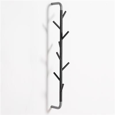 Porte Manteau Mural Design Sticks Wall Anthracite / Gris