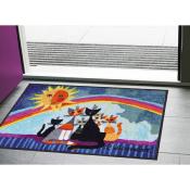 Tapis paillasson d'entrée Chat Sunny Family 50x75cm