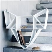 Etagère Murale Design Métal Wolf Shelf Blanc