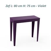 Console Entrée Design Zef 80 - Acier ou Alu - 3 Hauteurs  