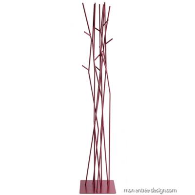 Porte Manteau Arbre Sur Pied Latva Rouge pourpre