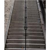 Trompe l'Oeil Porte Escalier Montmartre - 3 Matières