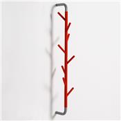 Porte Manteau Mural Design Sticks Wall Rouge / Gris