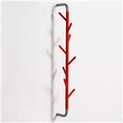 Porte Manteau Mural Design Sticks Wall Rouge / Gris