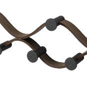 Porte manteaux mural Montage - Noir et Noyer - Umbra