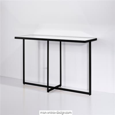 Console Miroir Noire Tablo L