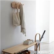 Porte Manteau Bois Picket Rail Naturel