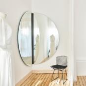 Miroir Design Rond Lumineux Corner Luna Black L 200cm
